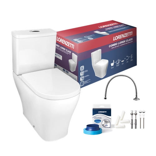 Combo Bacia Loren Class com Caixa Acoplada